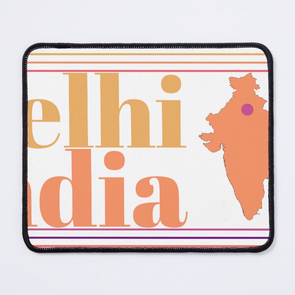 Item preview, Delhi India City Marked On Country Map designed and sold by TheIconSmith.