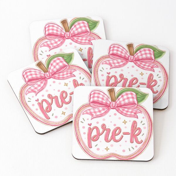 Item preview, Cute Pink Gingham Apple Pre-K Back to School Teacher designed and sold by VGAfanatic.