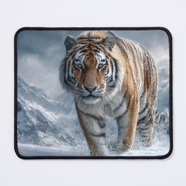 Item preview, Majestic Tiger Roaming Through Winter Landscape designed and sold by Artessie.