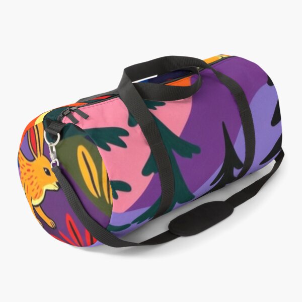 Item preview, Retro Folk Art Mountain Sunset Forest Animals Painting designed and sold by Nexus Space.
