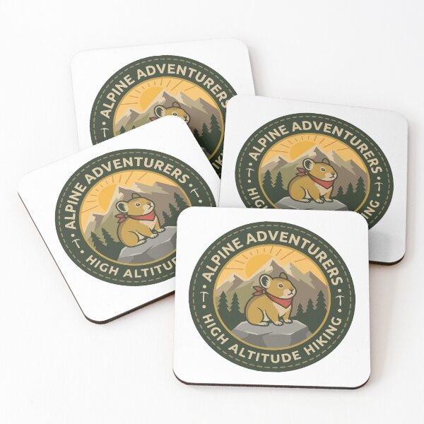 Item preview, Adventurous Pika Mountain Explorer Retro Badge designed and sold by Arc2020.