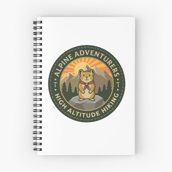 Item preview, Sunrise Mountain Pika Wilderness Camping Emblem designed and sold by ArcApparel2020.