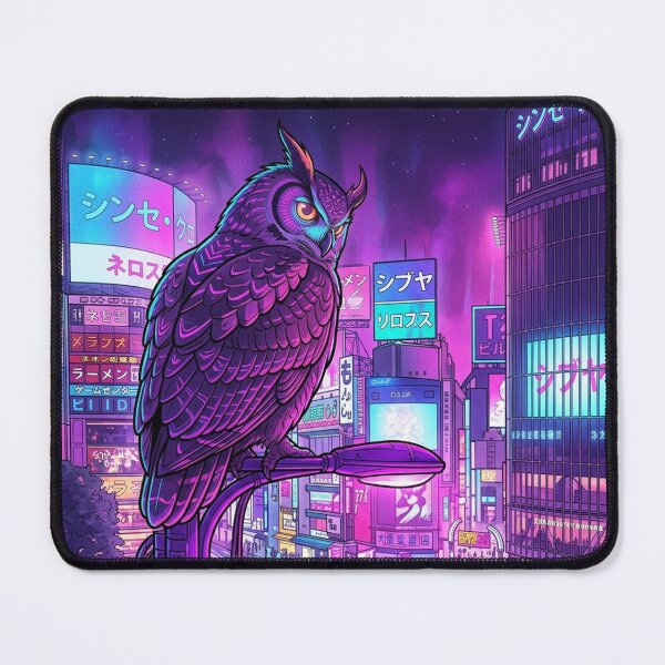 Item preview, Owl Over Neon City designed and sold by mattewjoilen.