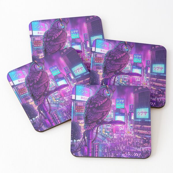 Item preview, Owl Over Neon City designed and sold by mattewjoilen.