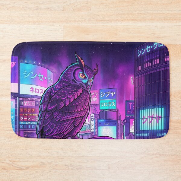 Item preview, Owl Over Neon City designed and sold by mattewjoilen.