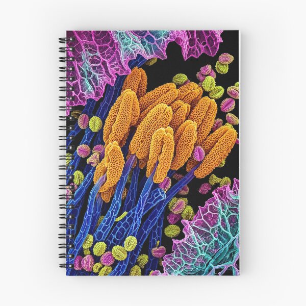 Item preview, Vibrant Microscopic Pollen and Floral Structures designed and sold by Apex_Visuals.