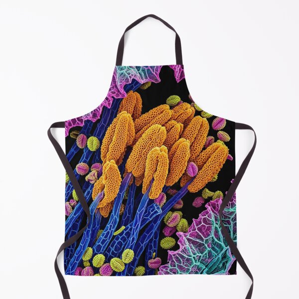 Aperçu de l'œuvre Pollen et structures florales microscopiques vibrants créée et vendue par Apex_Visuals.