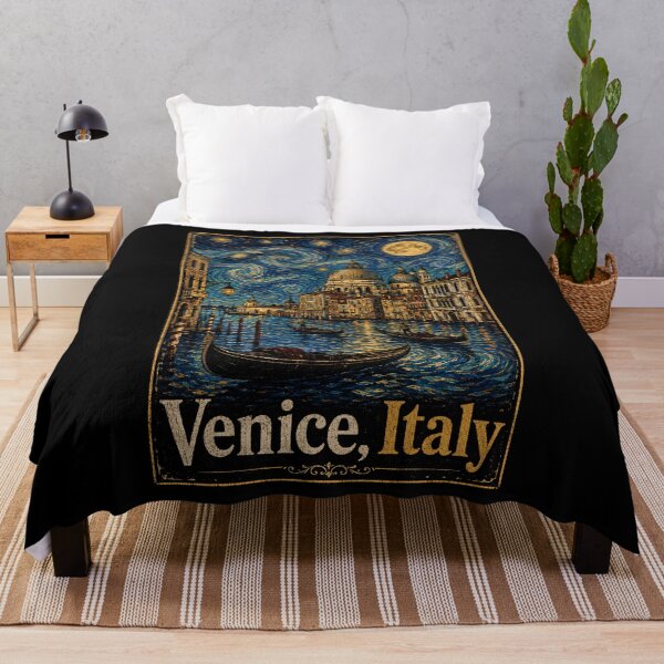 Item preview, Venice Italy Starry Canal – Vintage Travel designed and sold by THREE LITTLE BEANS.