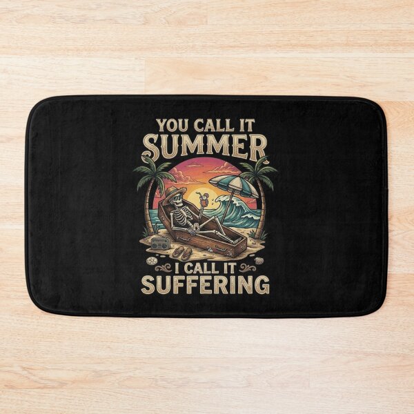 Item preview, You Call It Summer I Call It Suffering T-Shirt – Funny Skeleton Coffin Beach Design, Dark Humor Summer Tee, Retro Tropical  Shirt designed and sold by Artimax-Studio.