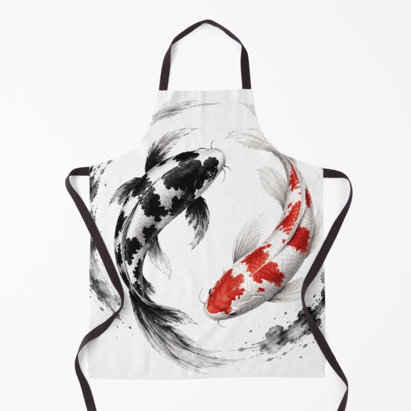 Item preview, Ying and Yang Red and Black Koi Fish designed and sold by BlueBandedBee94.