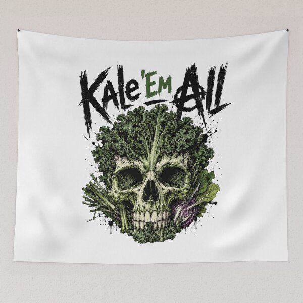 Item preview, Kale Em All Skull Greens designed and sold by Mr-AShop.