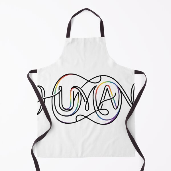Item preview, Simply HUMAN: Elegant Rainbow Typography Pride Art designed and sold by RefiniCoPOD.