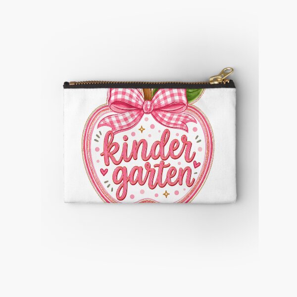 Item preview, Cute Pink Gingham Apple Kinder Garten Back to School Teacher designed and sold by VGAfanatic.