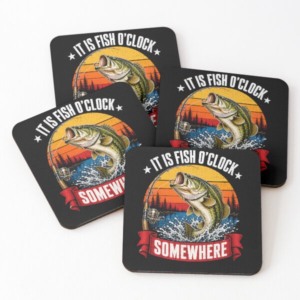 Item preview, It Is Fish O’Clock Somewhere – Funny Bass Fishing designed and sold by THREE LITTLE BEANS.