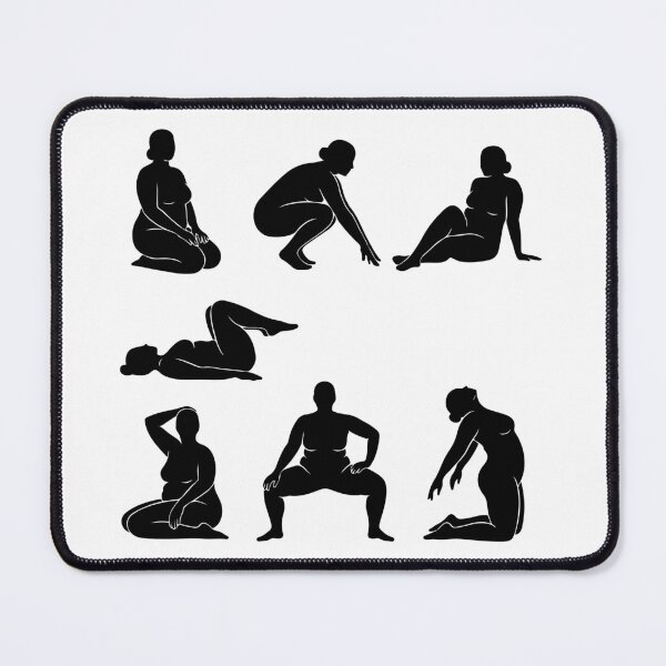 Item preview, Plus Size Curvy Women Silhouette Poses  designed and sold by raedattia.