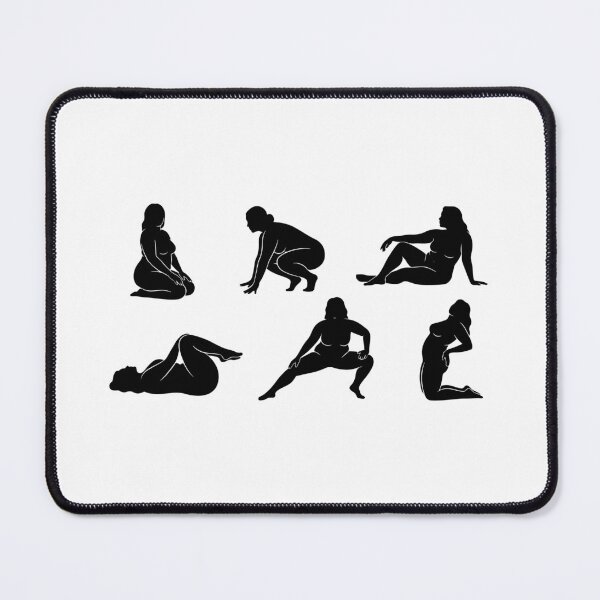 Item preview, Copy of Plus Size Curvy Women Silhouette Poses  designed and sold by raedattia.
