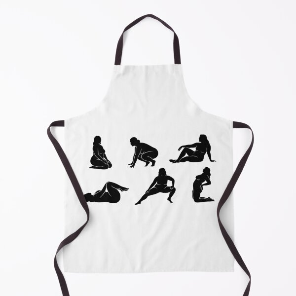 Artikelvorschau, Kopie von Plus Size Curvy Women Silhouette Poses entworfen und verkauft von raedattia.