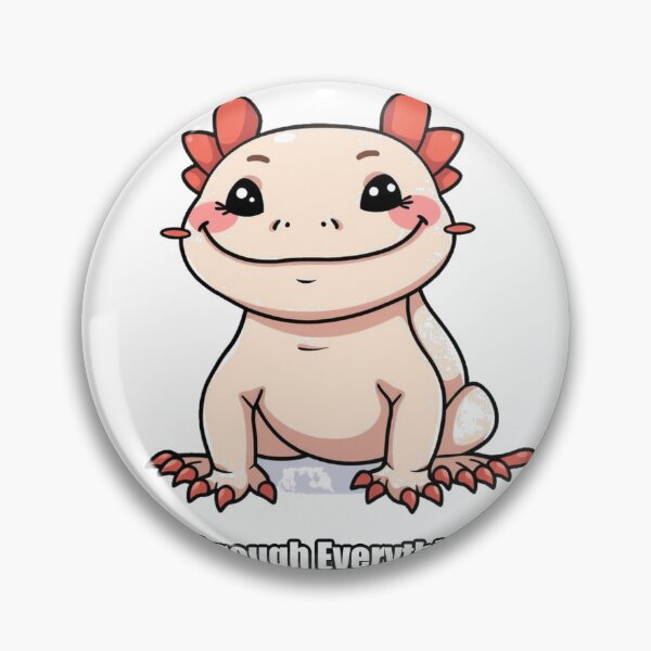 Item preview, Axolotl - Smiling Through Everything Always - Funny Axolotl Gift designed and sold by pawdrops.