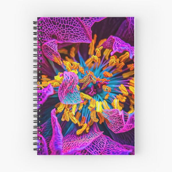 Artikelvorschau, Lebendige Neon Makro botanische Blumenkunst entworfen und verkauft von Apex_Visuals.