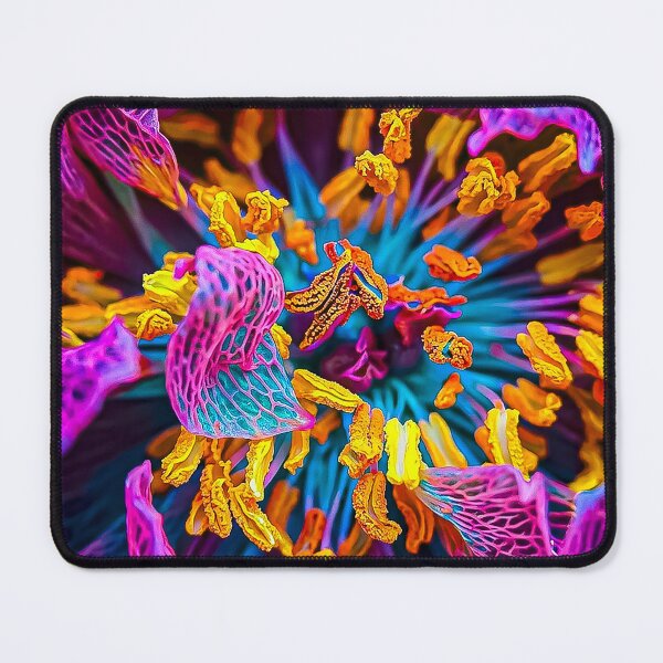 Item preview, Vibrant Neon Macro Botanical Flower Art designed and sold by Apex_Visuals.