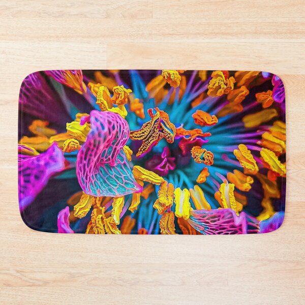 Item preview, Vibrant Neon Macro Botanical Flower Art designed and sold by Apex_Visuals.