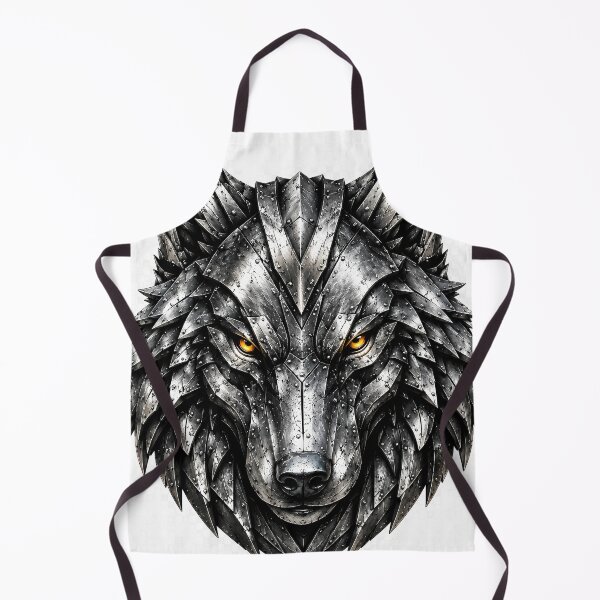 Item preview, Steel Wolf – Industrial Metal Wolf | Cyberpunk Mechanical Wolf Art designed and sold by SteelCoat Studio.