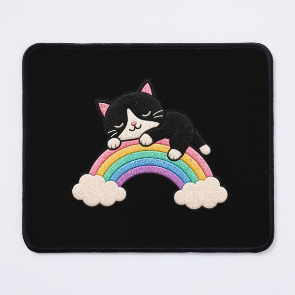 Item preview, Cat Riding Rainbow designed and sold by ColorSplash123.