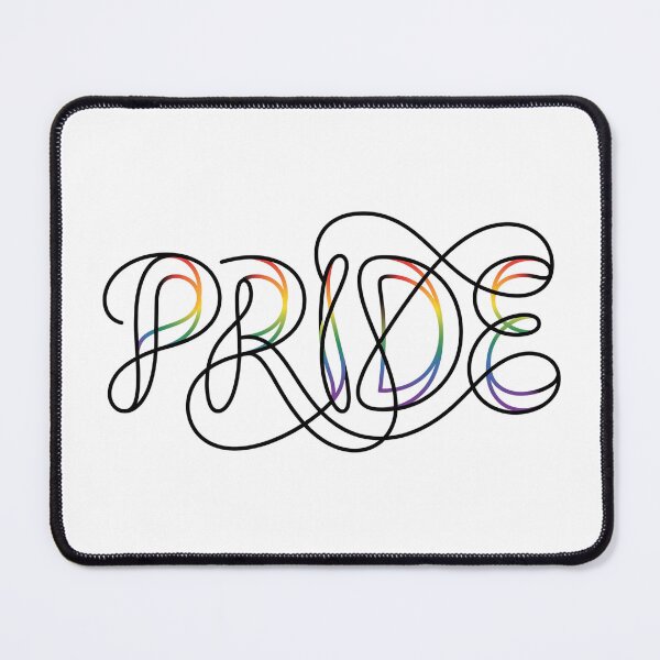 Item preview, Fierce & Flowing: Elegant Rainbow "PRIDE" Line Art designed and sold by RefiniCoPOD.