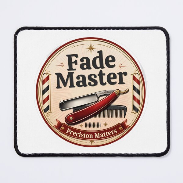 Item preview, Fade Master Precision Matters Vintage Barber Emblem designed and sold by Barber MD Culture.
