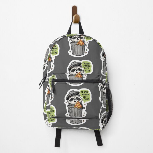 Item preview, Funny Inappropriate Trash Panda Diet Club Funny Raccoon Sticker | Cute Pizza Meme Cartoon designed and sold by Bhaskar Digital Art.