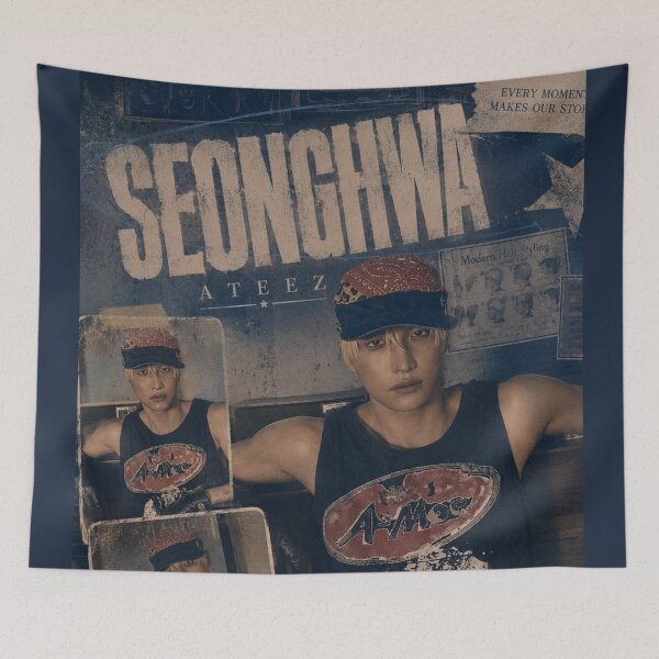 Item preview, SEONGHWA ATEEZ KPOP designed and sold by jaofnn.