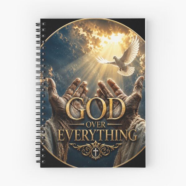 Item preview, God Over Everything Christian Cross Artwork designed and sold by Faith & Grace design .