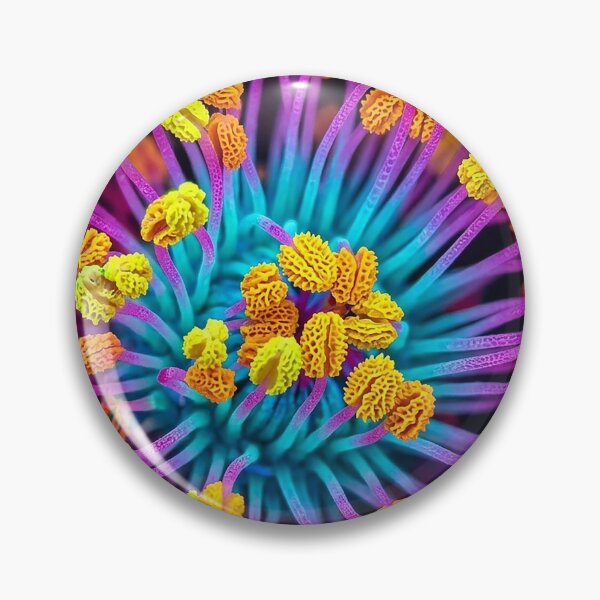 Item preview, Vibrant Neon Macro Flower Stamens Art designed and sold by Apex_Visuals.