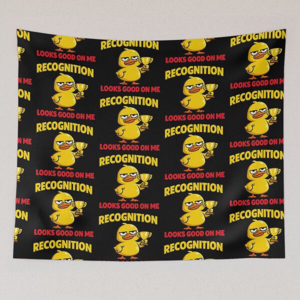 Item preview, Recognition Looks Good on Me Funny Duck Trophy Design designed and sold by TeeTimeTreasure.