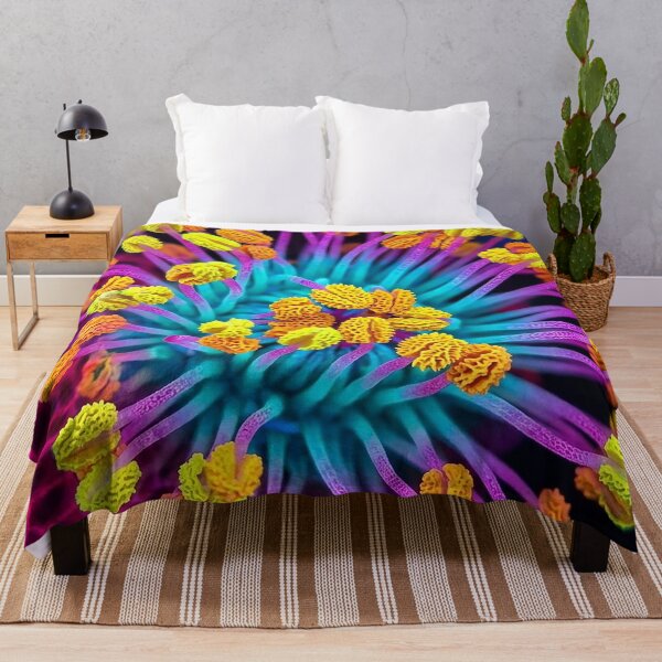Item preview, Vibrant Neon Macro Flower Stamens Art designed and sold by Apex_Visuals.