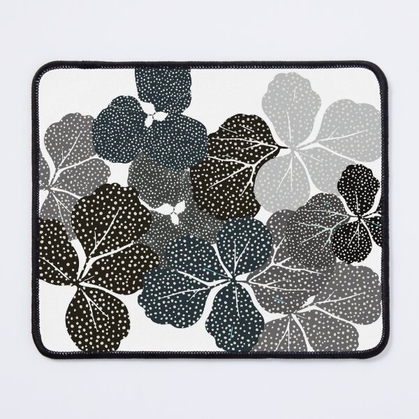 Item preview, leaves round black white designed and sold by Artist300DPI.