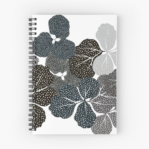 Item preview, leaves round black white designed and sold by Artist300DPI.