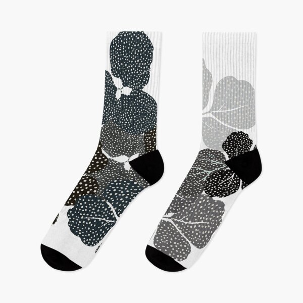 Item preview, leaves round black white designed and sold by Artist300DPI.
