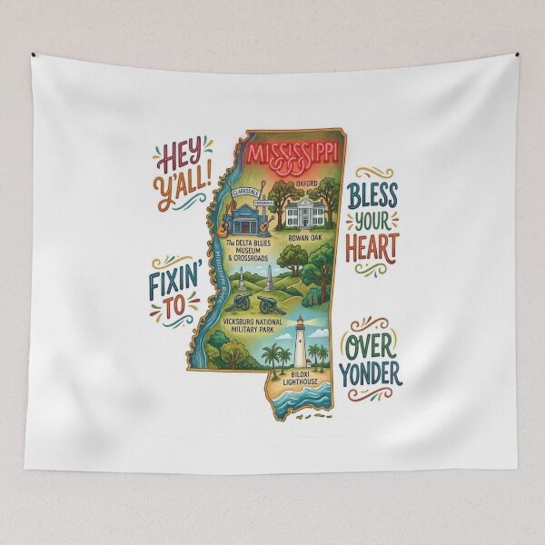 Item preview, Mississippi Deep designed and sold by 5PointsDigital.