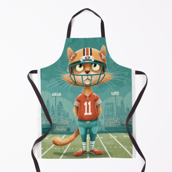 Item preview, Cat in Football Gear designed and sold by Artessie.