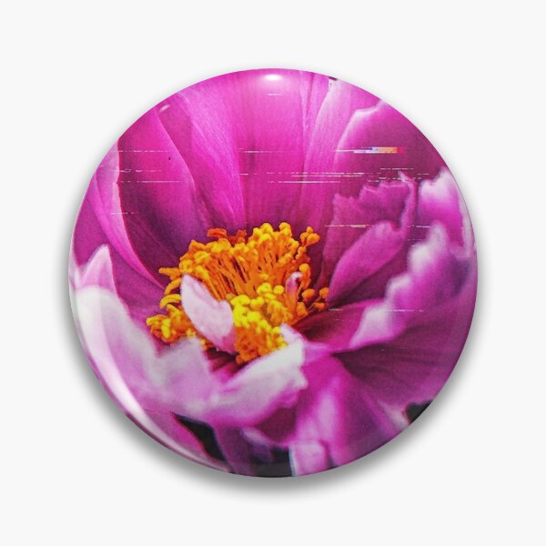 Item preview, Glitch Aesthetic Pink Flower Digital Art designed and sold by Apex_Visuals.