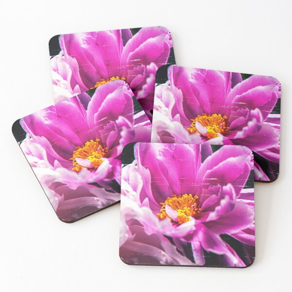 Item preview, Glitch Aesthetic Pink Flower Digital Art designed and sold by Apex_Visuals.