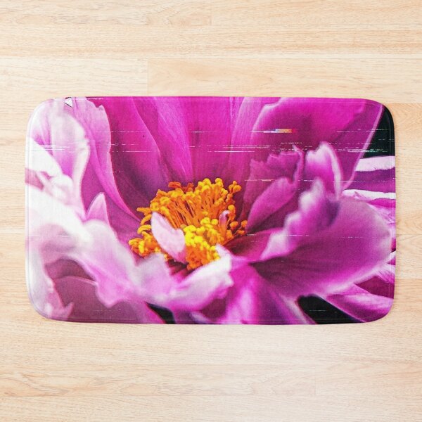 Item preview, Glitch Aesthetic Pink Flower Digital Art designed and sold by Apex_Visuals.