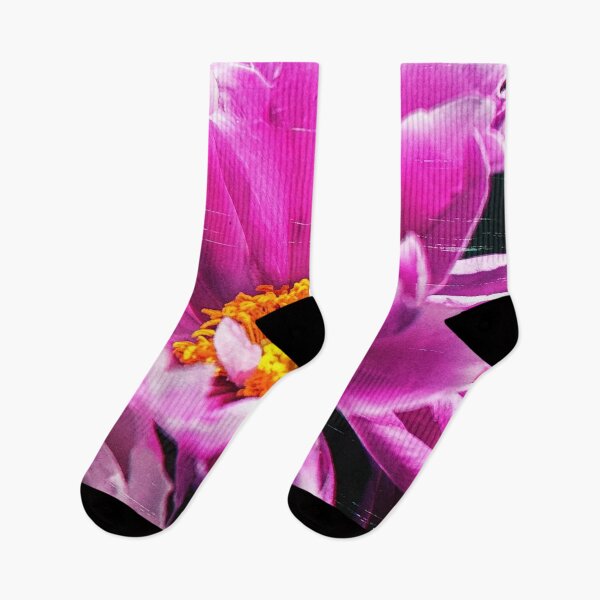 Item preview, Glitch Aesthetic Pink Flower Digital Art designed and sold by Apex_Visuals.