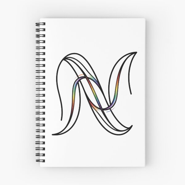 Item preview, Elegant Rainbow Letter "N": Minimalist Pride Monogram designed and sold by RefiniCoPOD.