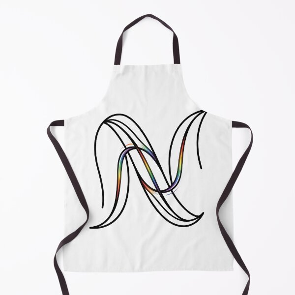 Item preview, Elegant Rainbow Letter "N": Minimalist Pride Monogram designed and sold by RefiniCoPOD.