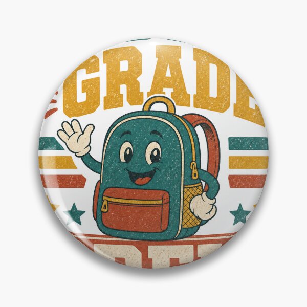 Item preview, Second Grade Crew - Retro Back to School Illustration designed and sold by VisualArtsOasis.