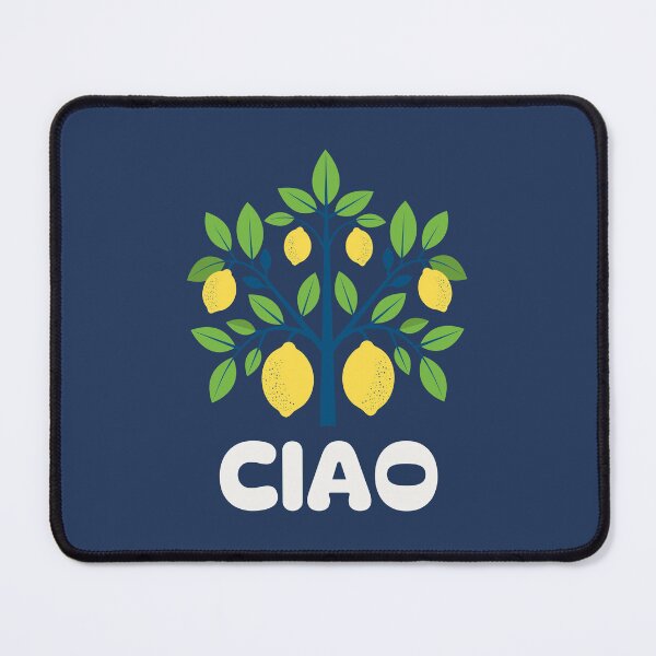 Item preview, Lemon Tree with Ciao - Italian Summer Citrus Design designed and sold by YourHue.