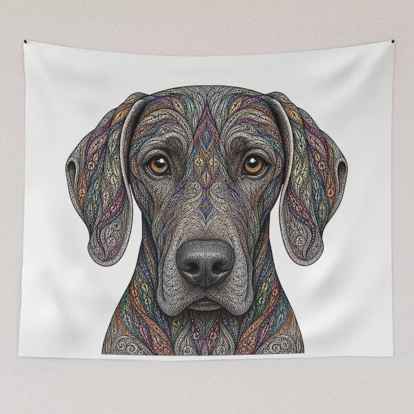 Item preview, Intricate Weimaraner designed and sold by PaintedbyCarol.