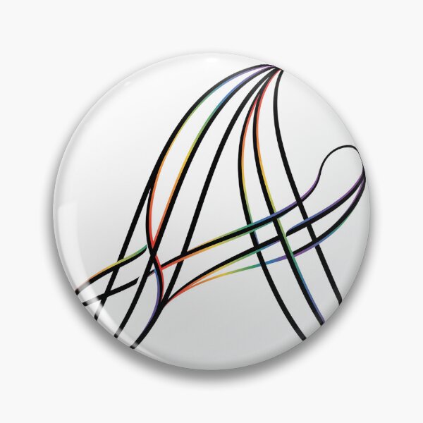 Item preview, Elegant Rainbow Letter "A": Minimalist Pride Monogram designed and sold by RefiniCoPOD.